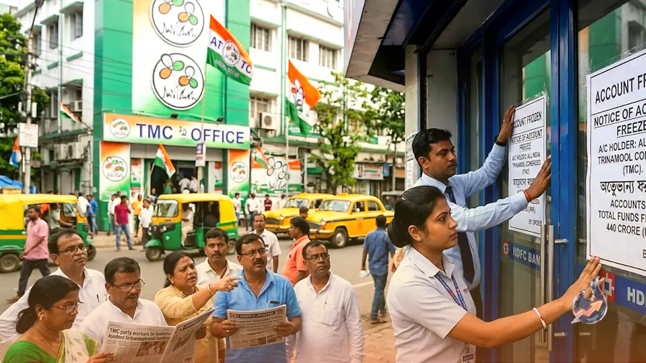TMC Faces Financial Crisis as HDFC Bank Freezes 3 Accounts Holding 440 Crore