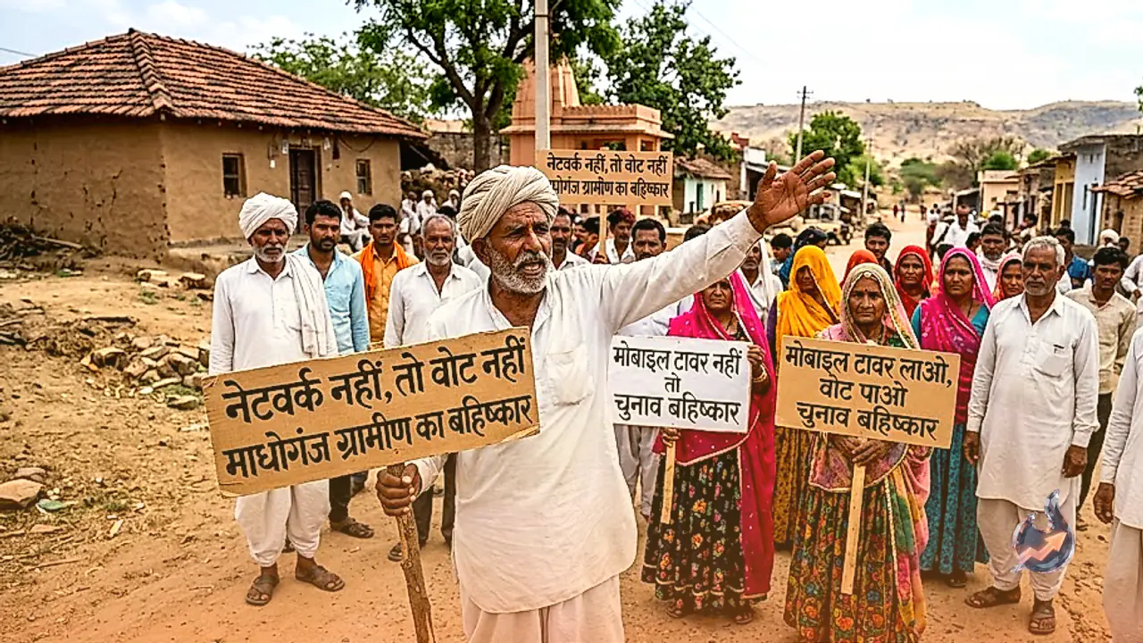 No Network No Vote Warning In Tonk Madhoganj As Villagers Boycott Upcoming Polls Over Mobile Tower Delay