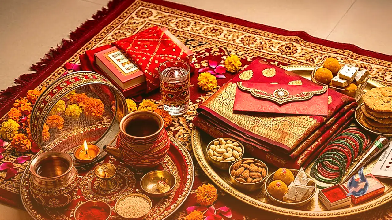 Traditional Way to Prepare Karwa Chauth Bayna for Mother-in-Law and Essential Thali Items