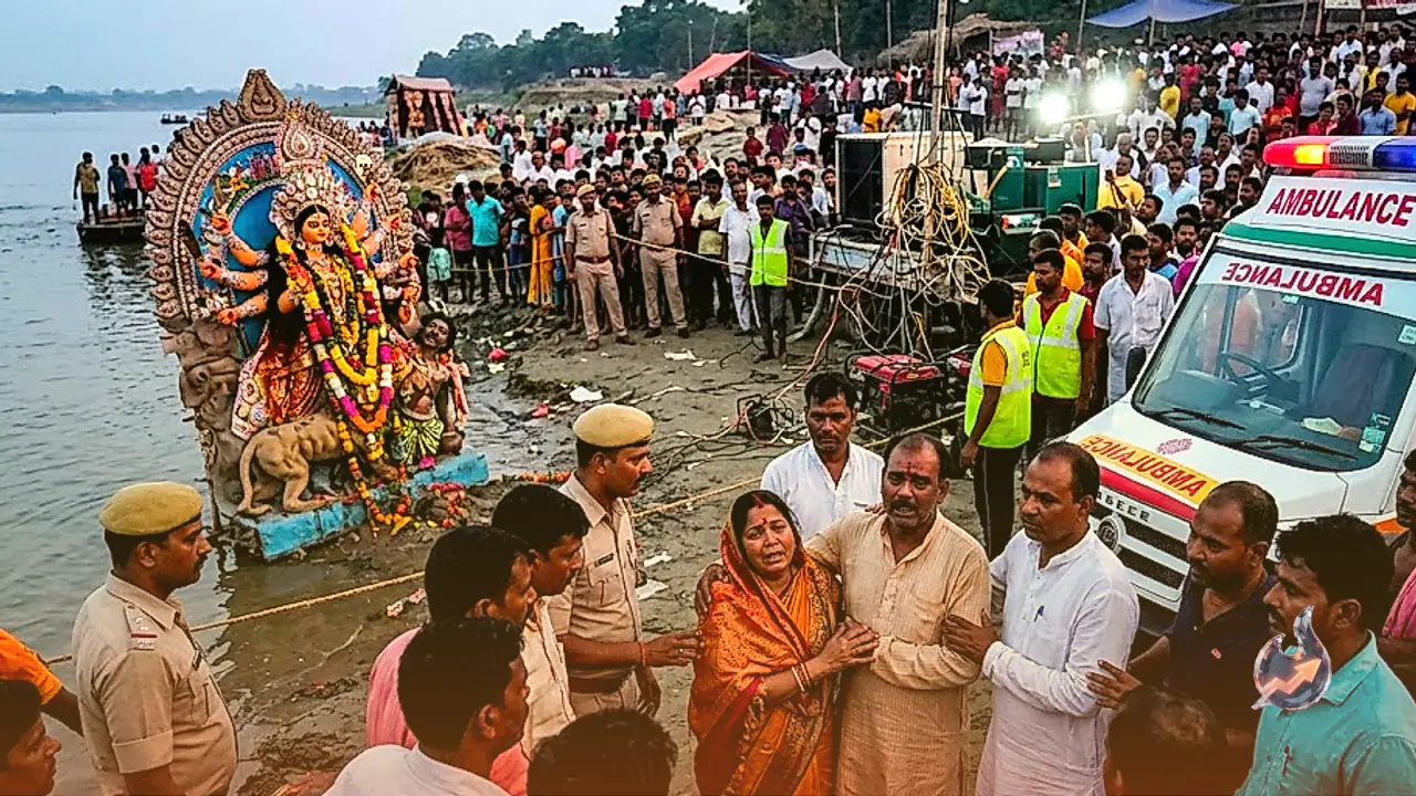 Tragic Electrocution During Durga Idol Immersion in Gorakhpur Leaves Three Children Dead