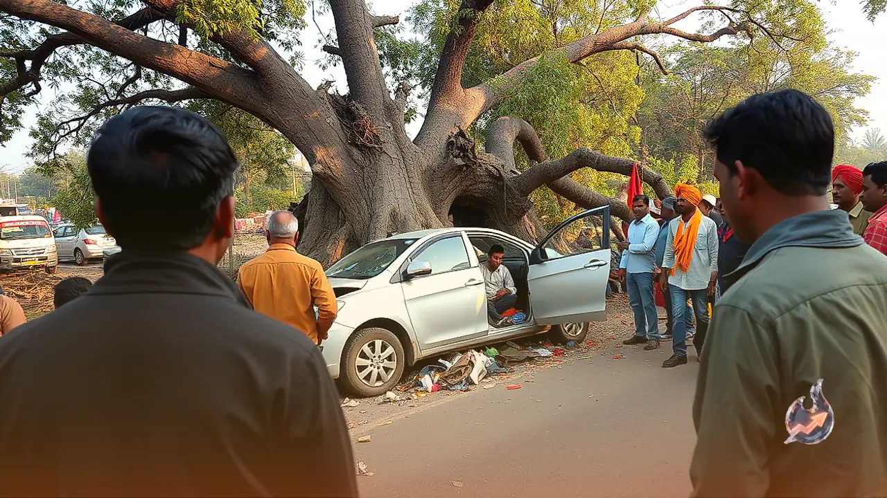 उत्तर प्रदेश के बुलंदशहर में दर्दनाक हादसा, बेलोन देवी के दर्शन करने जा रहे पांच श्रद्धालुओं की मौत