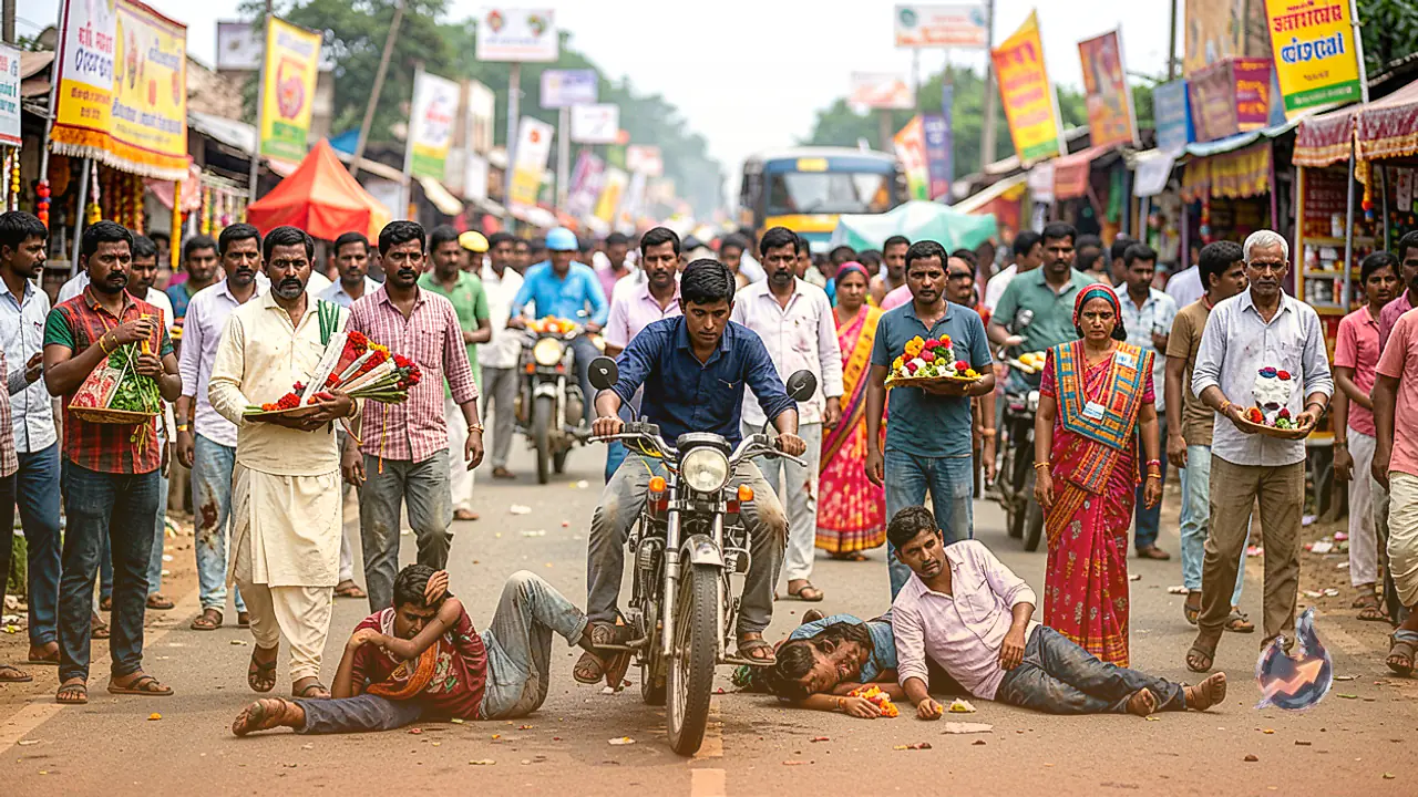 Tragic road accident in Madhubani, Bihar: One bike-riding youth killed, two critically injured while heading to a fair