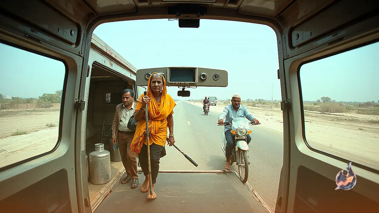 गुजरात से राजस्थान तक एंबुलेंस में 950 किमी का सफर, दोनों पैरों में रॉड के बावजूद बुजुर्ग महिला ने डाला वोट