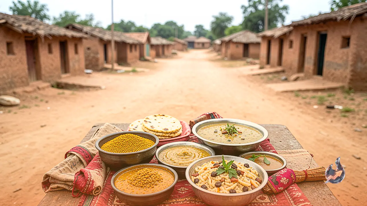 Triangle Folds and Spiced Lentils, Traditional Dal Dhokli Recipe from Khandwa Villages