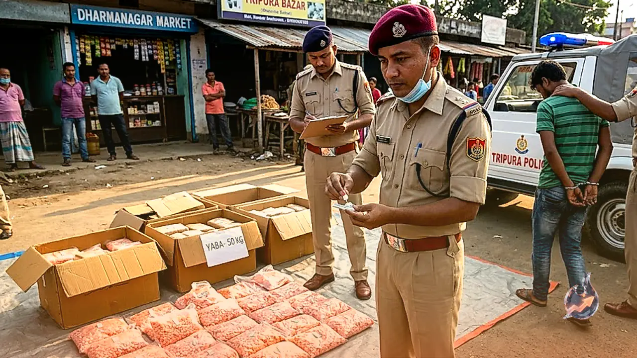 Tripura Police Seizes 50 kg Yaba Tablets Worth Rs 40 Crore, One Arrested