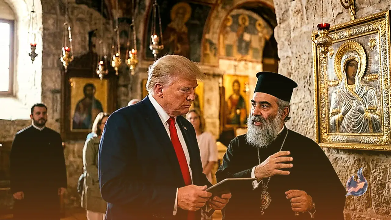 Trump Shares Post Claiming Orthodox Patriarch Hailed His and Vance's Visit to Jerusalem's Holiest Church