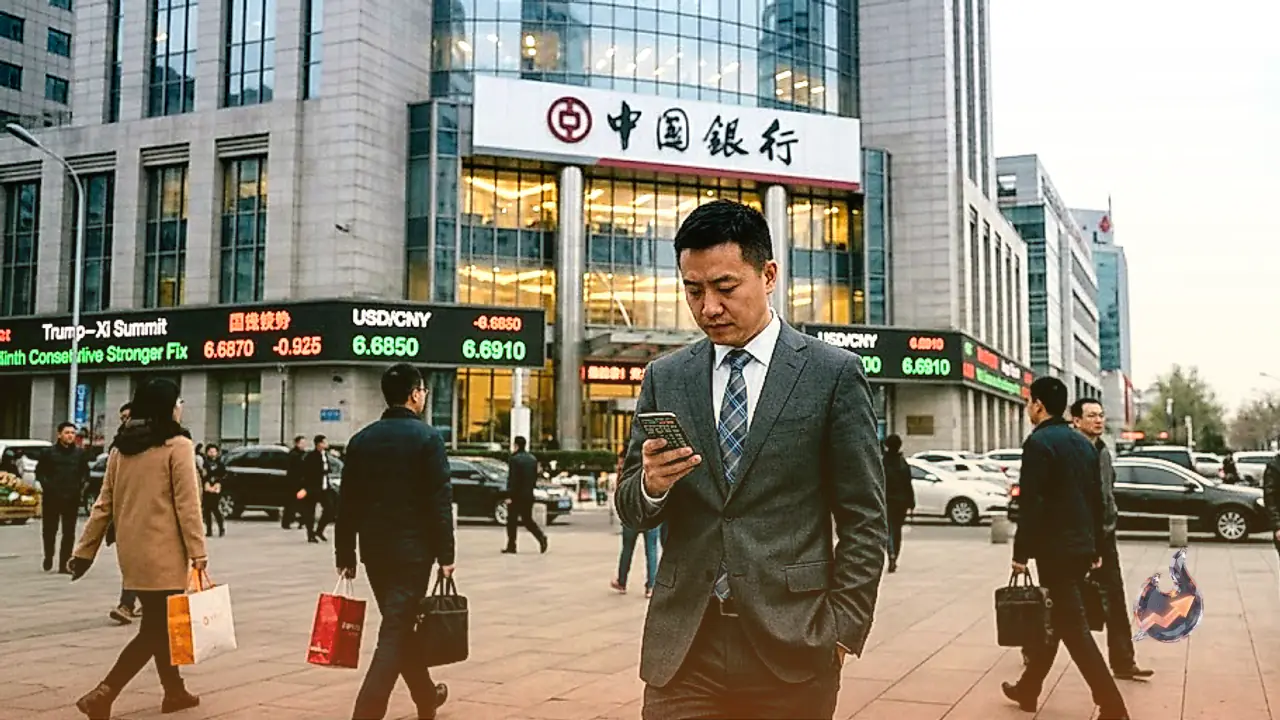 Yuan Firms Below 6.70 Ahead of Trump-Xi Summit as PBoC Delivers Ninth Consecutive Stronger Fix