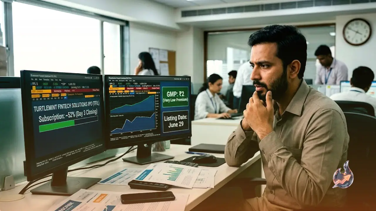 टर्टलमिंट फिनटेक IPO का आखिरी दिन: GMP ₹2, लिस्टिंग 29 जून को, जानें क्या कह रहे हैं विश्लेषक