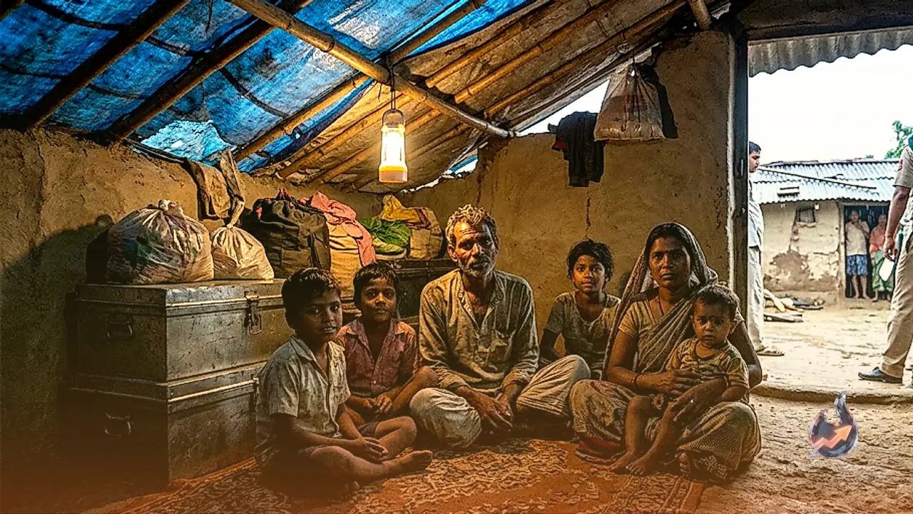 Under Leaking Tarpaulin and Broken Bamboo Poles, Six Member Family in Badagaon Awaits Welfare Housing Support