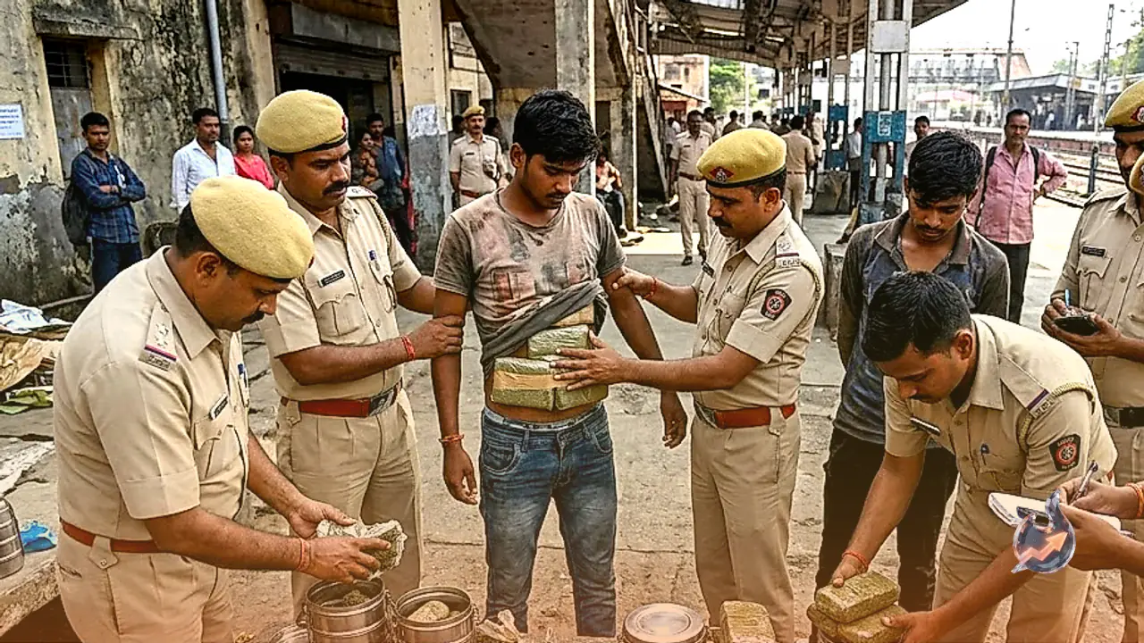 गोंदिया में टिफिन और शरीर पर गांजा छिपाकर तस्करी करने वाले दो तस्कर गिरफ्तार