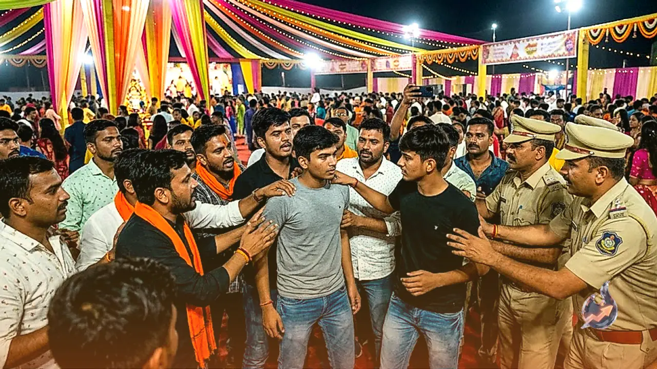 Two youths caught entering Ahmedabad Garba pandal hiding identity