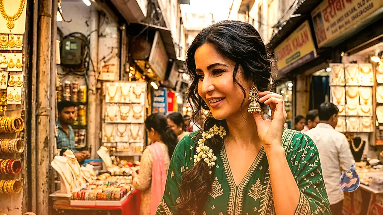Channel Katrina Kaif's Regal Festive Style With Budget Kundan Jhumkas From Chandni Chowk