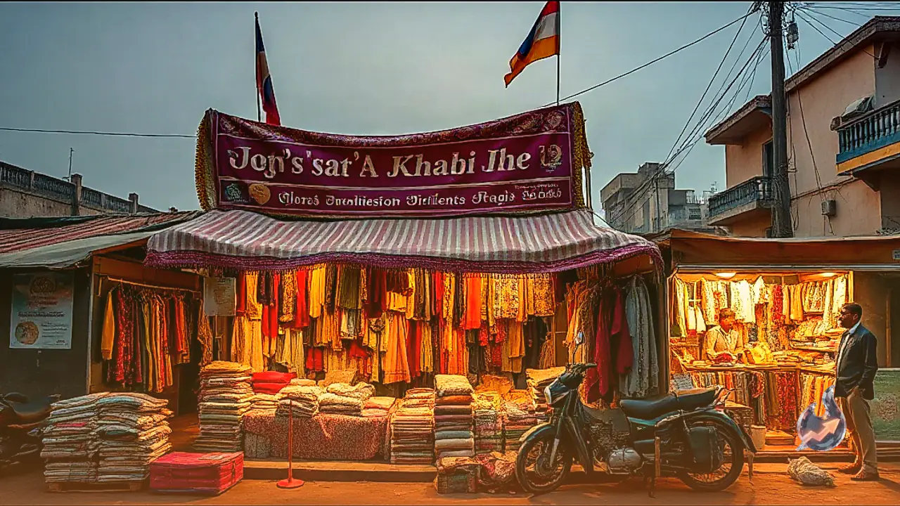 Festive Khadi Fair Sets Up Near Jhajha Bus Stand in Jamui, Offering Garments from 300 Rupees to Premium Tussar Silk