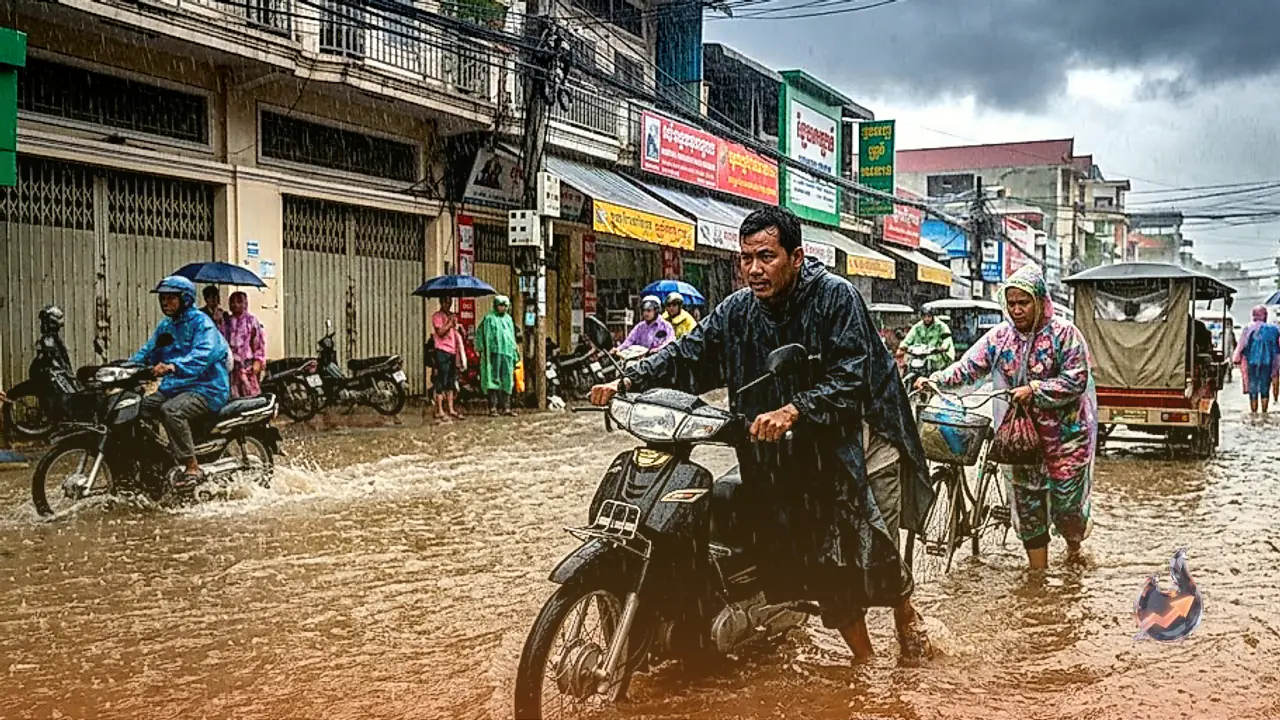 प्रशांत में 210 किमी रफ्तार वाले कोगुमा के असर से कंबोडिया में मूसलाधार बारिश का अलर्ट, 48 घंटे भारी