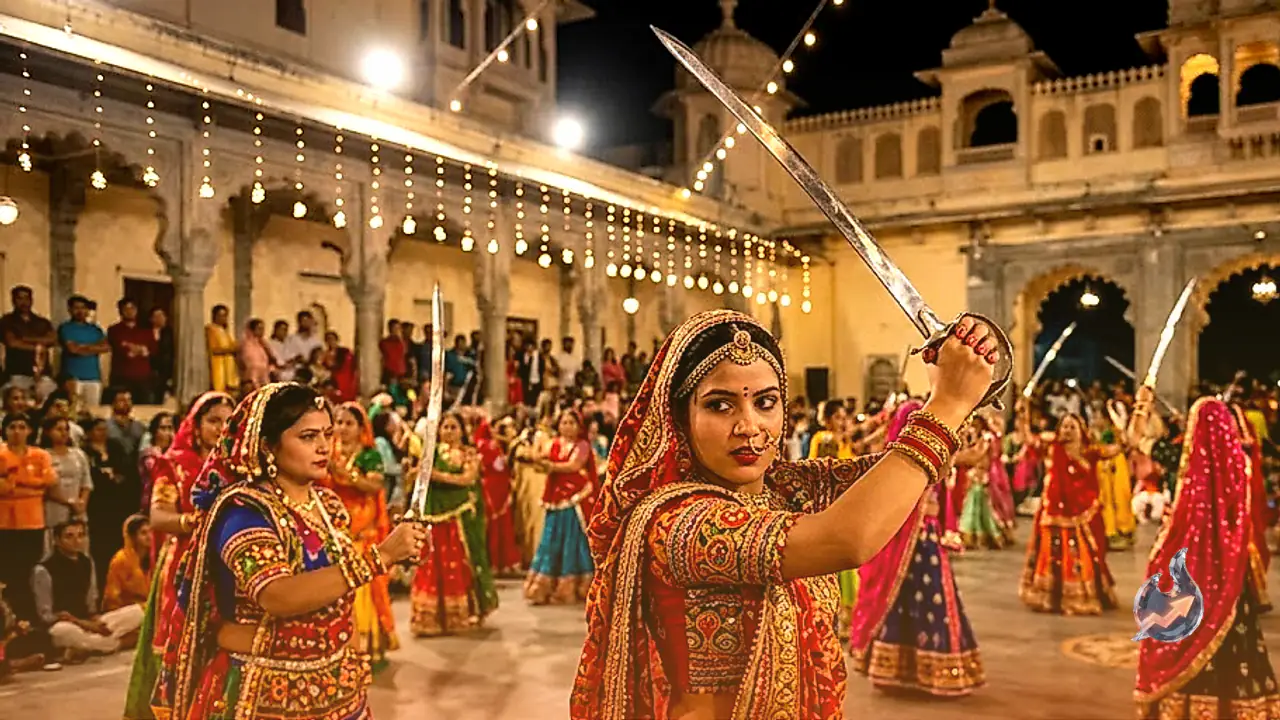 Udaipur Women Sword Raas Replaces Dandi With Swords For Self Defense