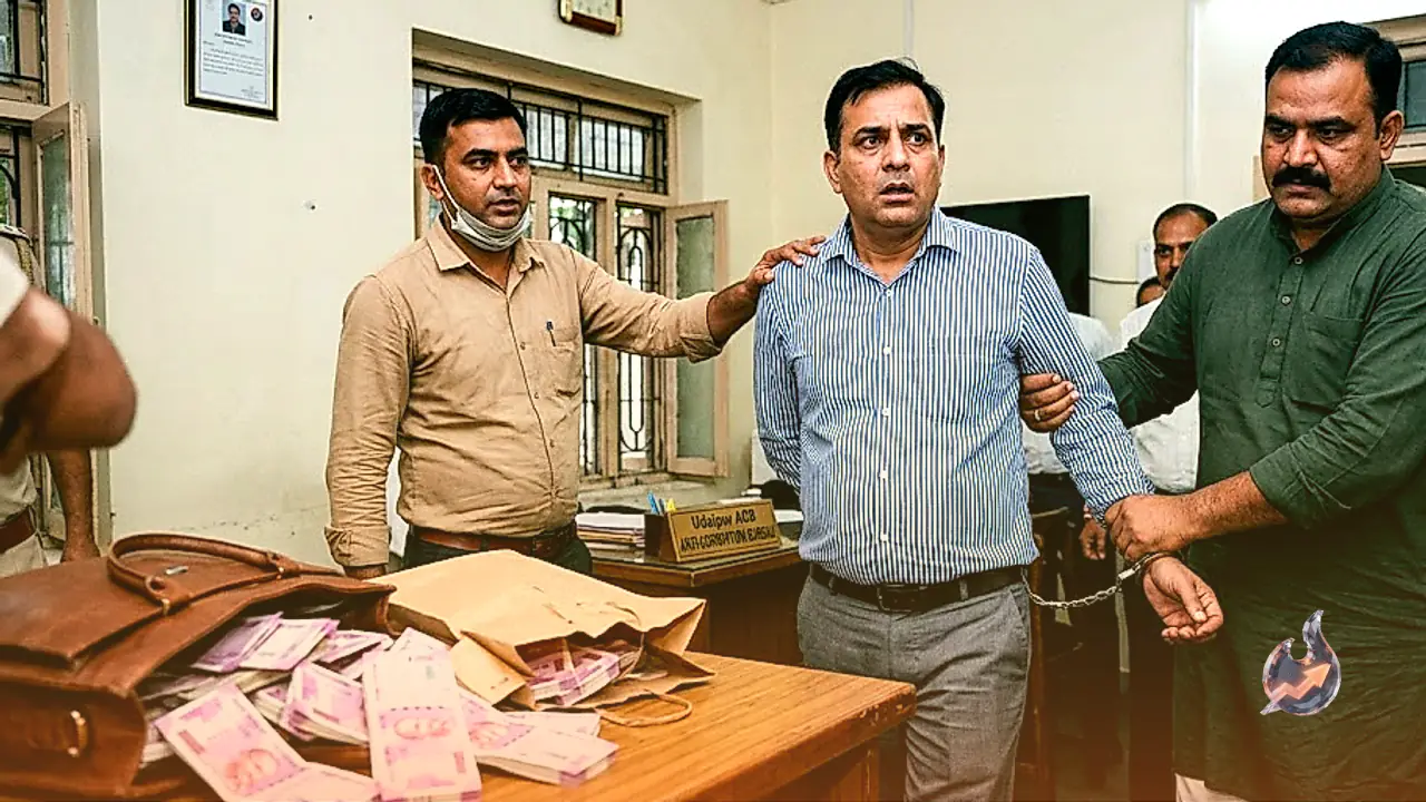 Udaipur Anti-Corruption Bureau raids and arrests middleman taking two crore rupees bribe