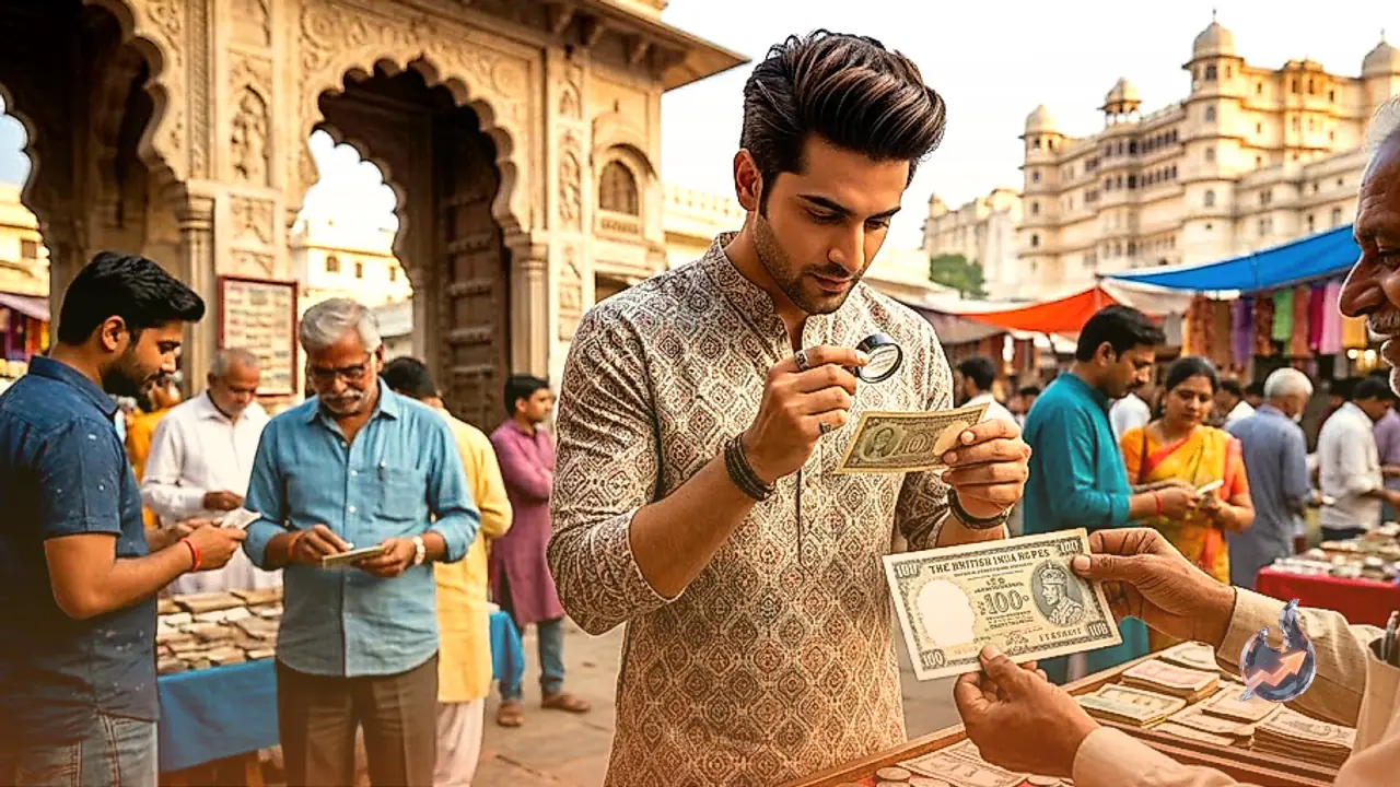 Unique Currency Market in Udaipur Draws Collectors and Enthusiasts for Rare Old Notes and Coins