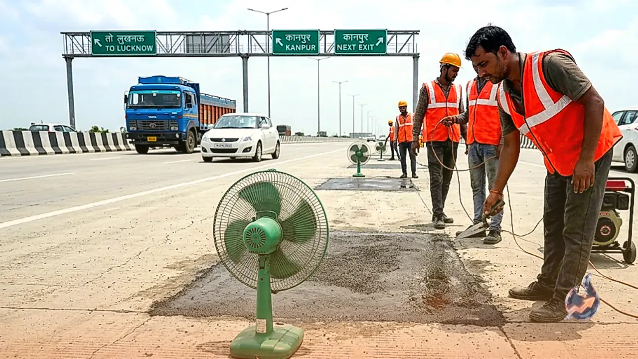 Newly Inaugurated Expressway Surface Cracks Within Weeks, Akhilesh Yadav Mocks Use of Fans for Repairs