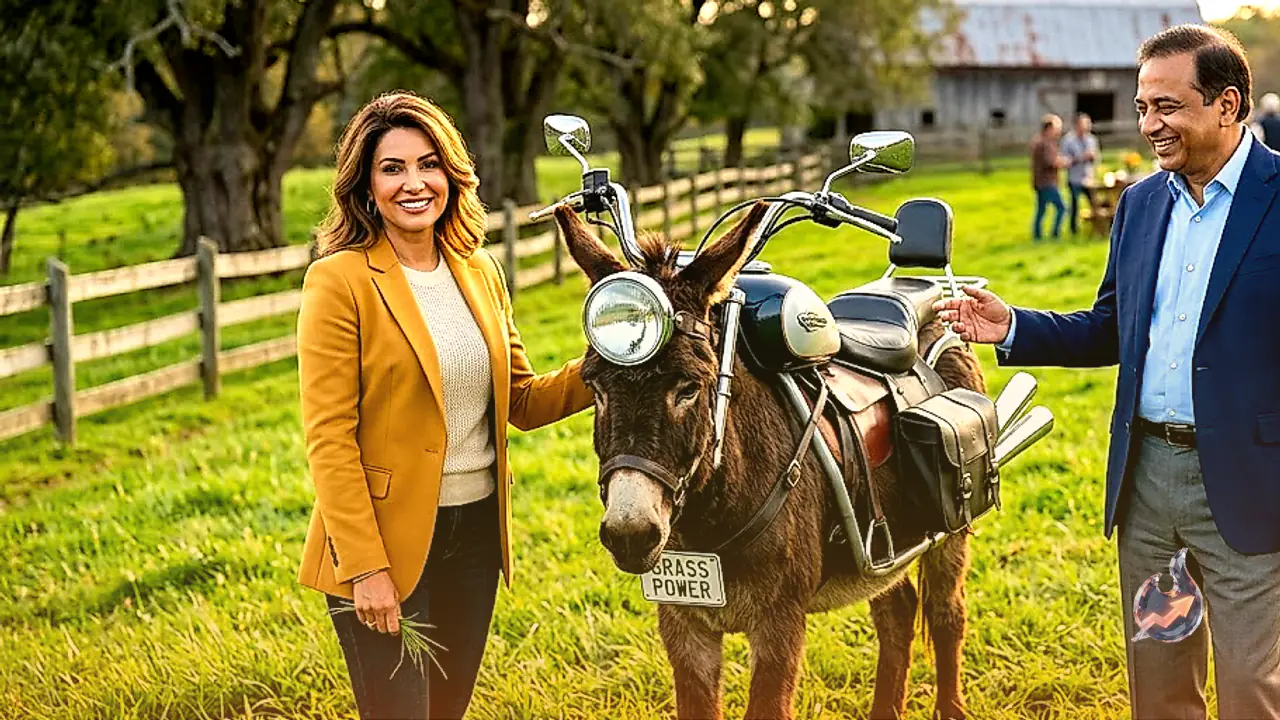 Harsh Goenka Shares Hilarious Video of Donkey Styled as Motorcycle Running on Grass with Zero Charging Time