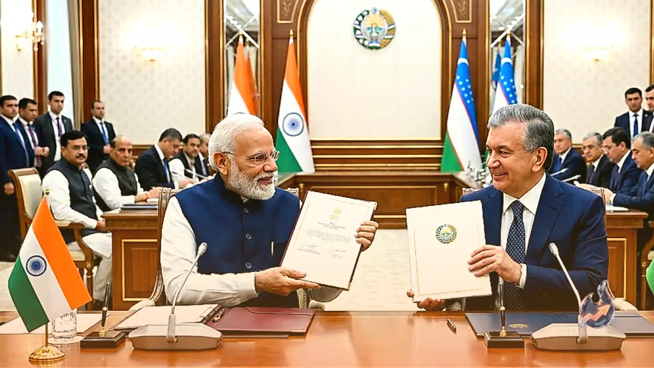 India and Uzbekistan elevate ties, sign 11 pacts including uranium supply and UPI integration during PM Modi visit