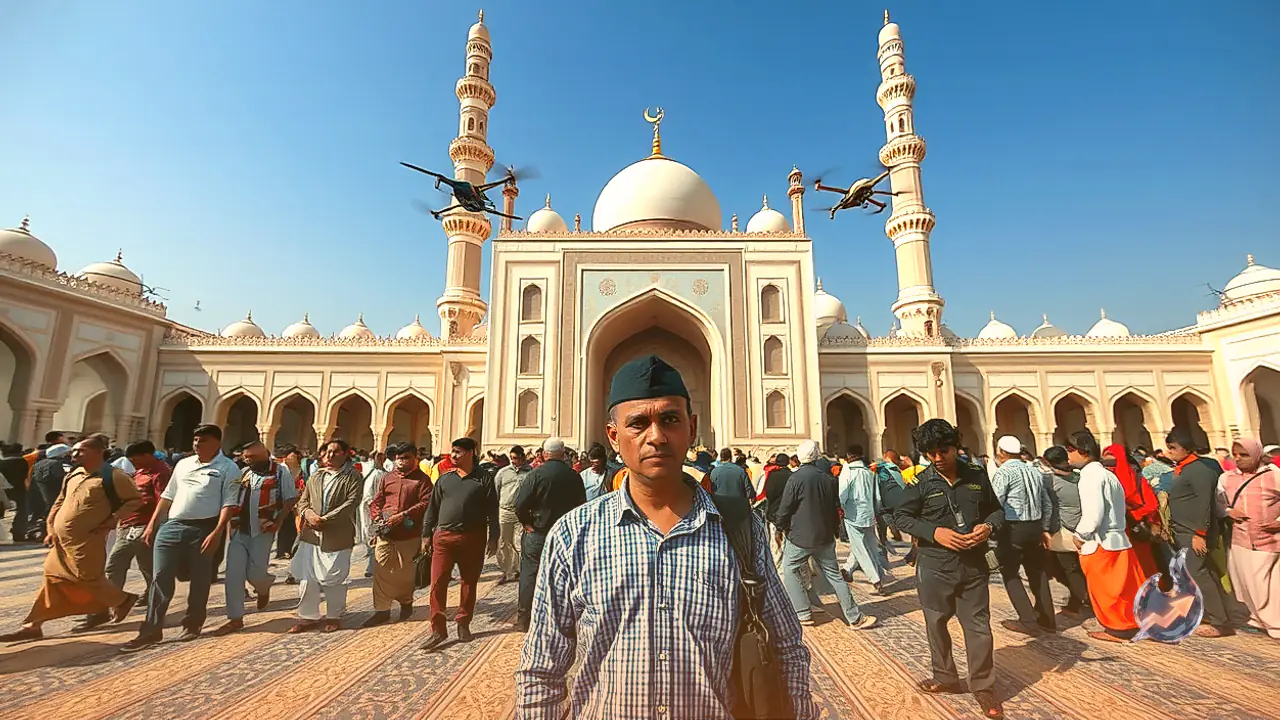 Ujjain Deploys 2,500 Security Personnel and Drones Around Shahi Masjid Ahead of Friday Prayers