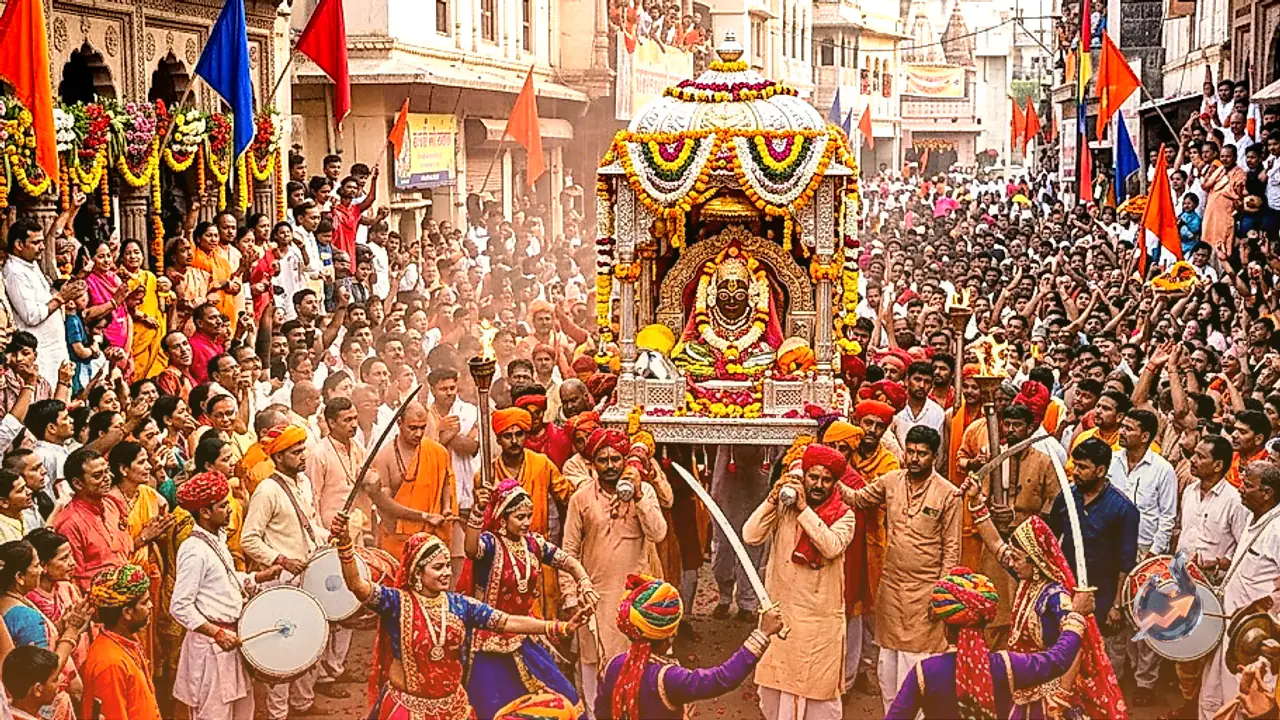 Ujjain Witnesses Grand Second Procession of Lord Mahakal in Chandramoleshwar Form