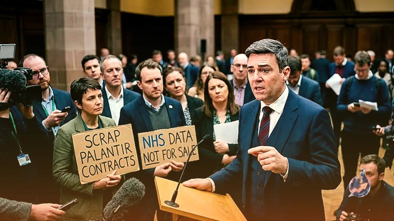 UK Data Storm: Andy Burnham Confronts Labour Mutiny Over 670 Million Pound Palantir Contracts