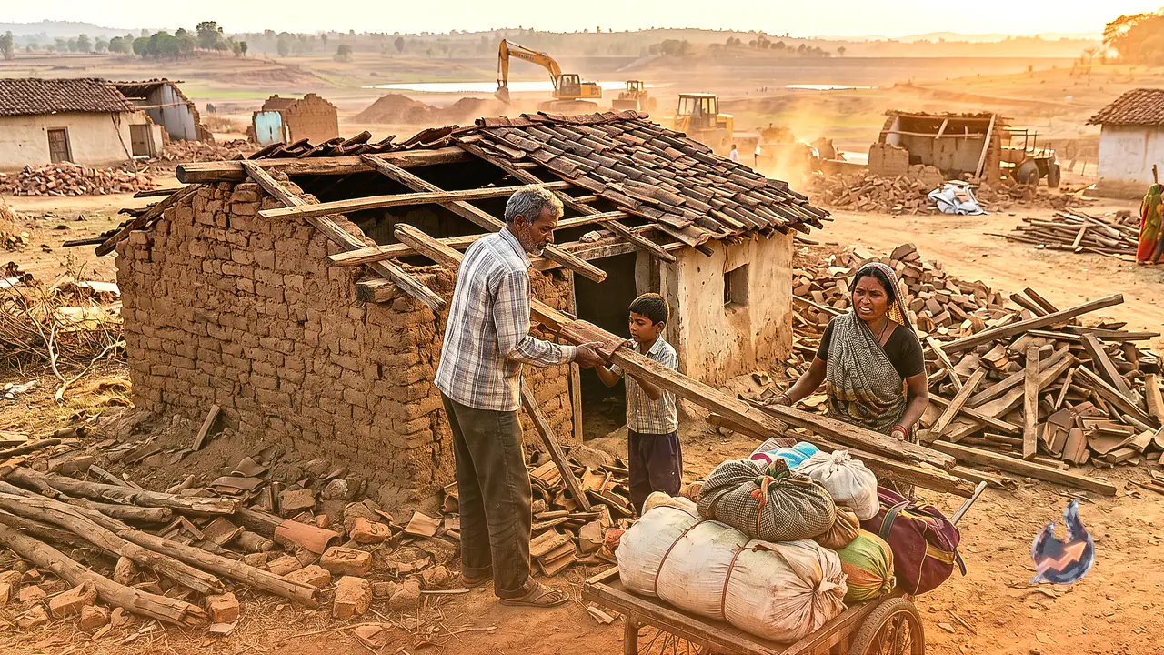 A 250-Year-Old Village Erased for the Uldan Dam: Sagar Families Tear Down Their Own Homes as Rs 3 Lakh Buys Neither Plot Nor Roof