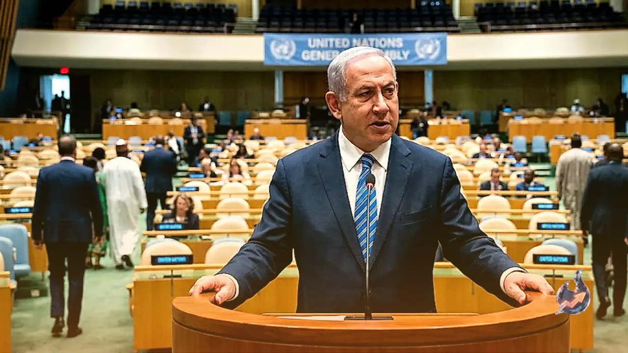 Netanyahu Vows Uncompromising Push Across Middle East During Contentious UN Address