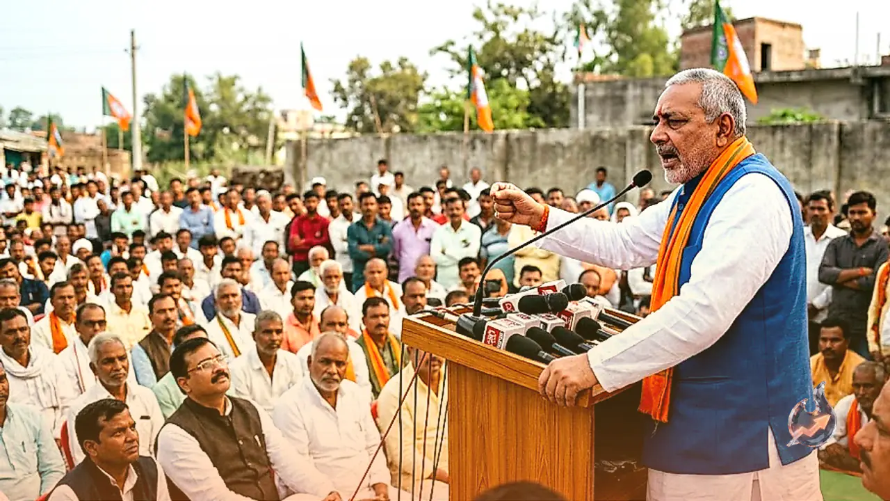 Union Minister Giriraj Singh Slams Opposition in Begusarai Over Voter List Protests and Infiltration Politics
