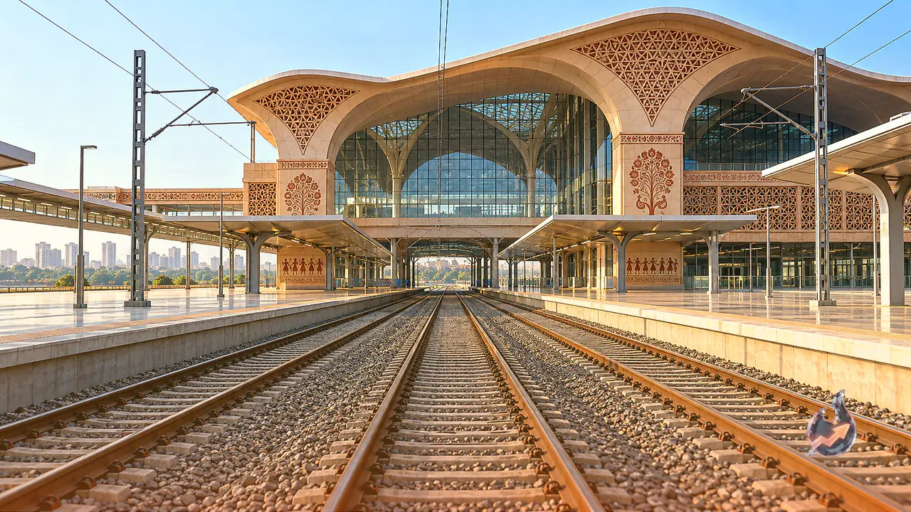 Unique Engineering at Ahmedabad Station Places Traditional Rail Tracks Directly Beneath Bullet Train Hub