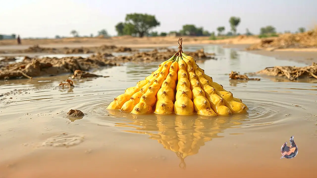 Unique triangular fruit floods Balia markets with health benefits