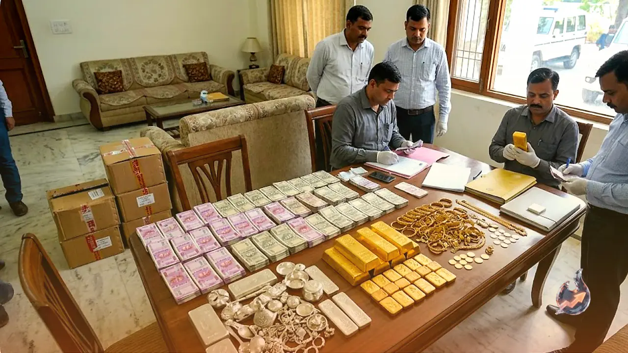 Massive Anti-Corruption Raid in Uttar Pradesh Unearths Multi-Crore Cash and Gold Haul From Retired Transport Official's Residence