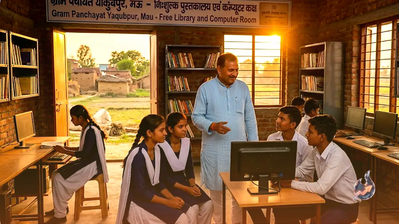 A UP village council rep just built students a free library so they don't have to travel for coaching