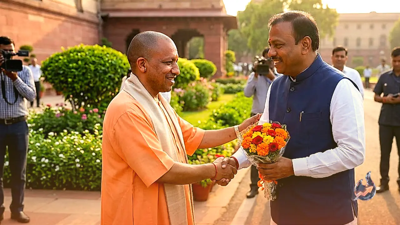 UP CM Yogi Adityanath Sends Birthday Wishes to BJP General Secretary Vinod Tawde
