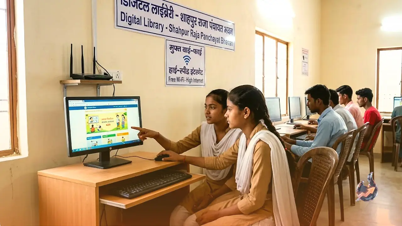 Free Wifi and Computers Arrive as UP Village Shahpur Raja Gets Its First Digital Library
