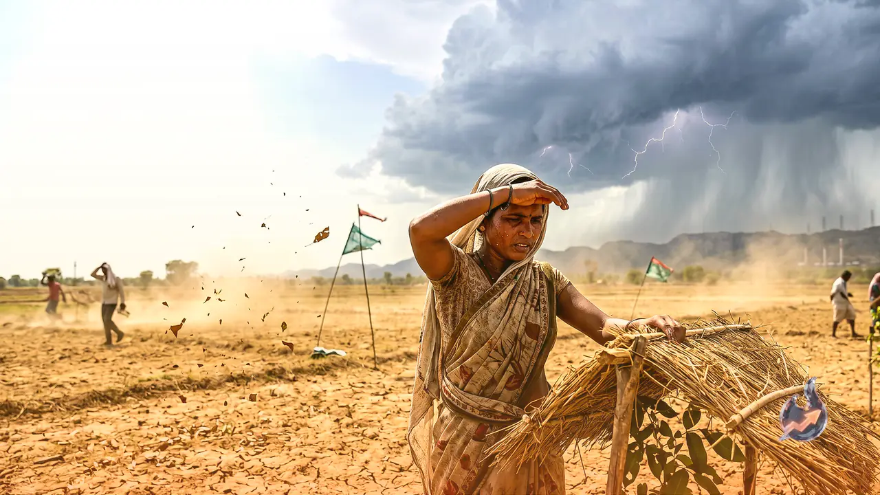 Scorching Heat Returns to Uttar Pradesh as Monsoon Eyes June 22-23 Entry Through Sonbhadra; Storm and Rain Alerts in Several Districts