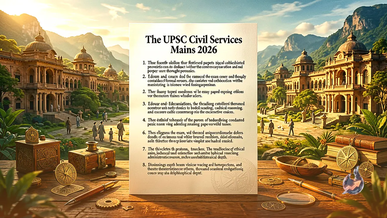 UPSC CSE Mains 2026 Essay Paper Emphasizes Ethics Governance and Philosophy Experts Call it Balanced