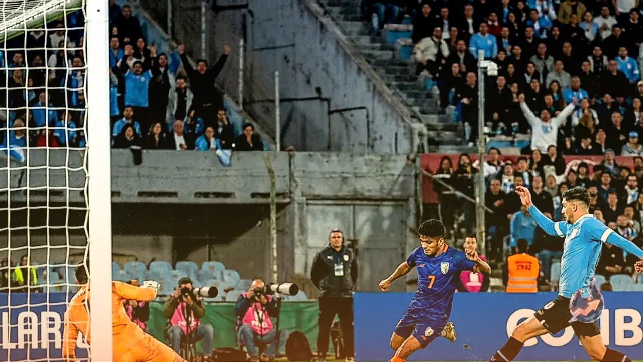 Uruguay Overpowers India 6-1 in International Friendly Despite Brief First-Half Fightback