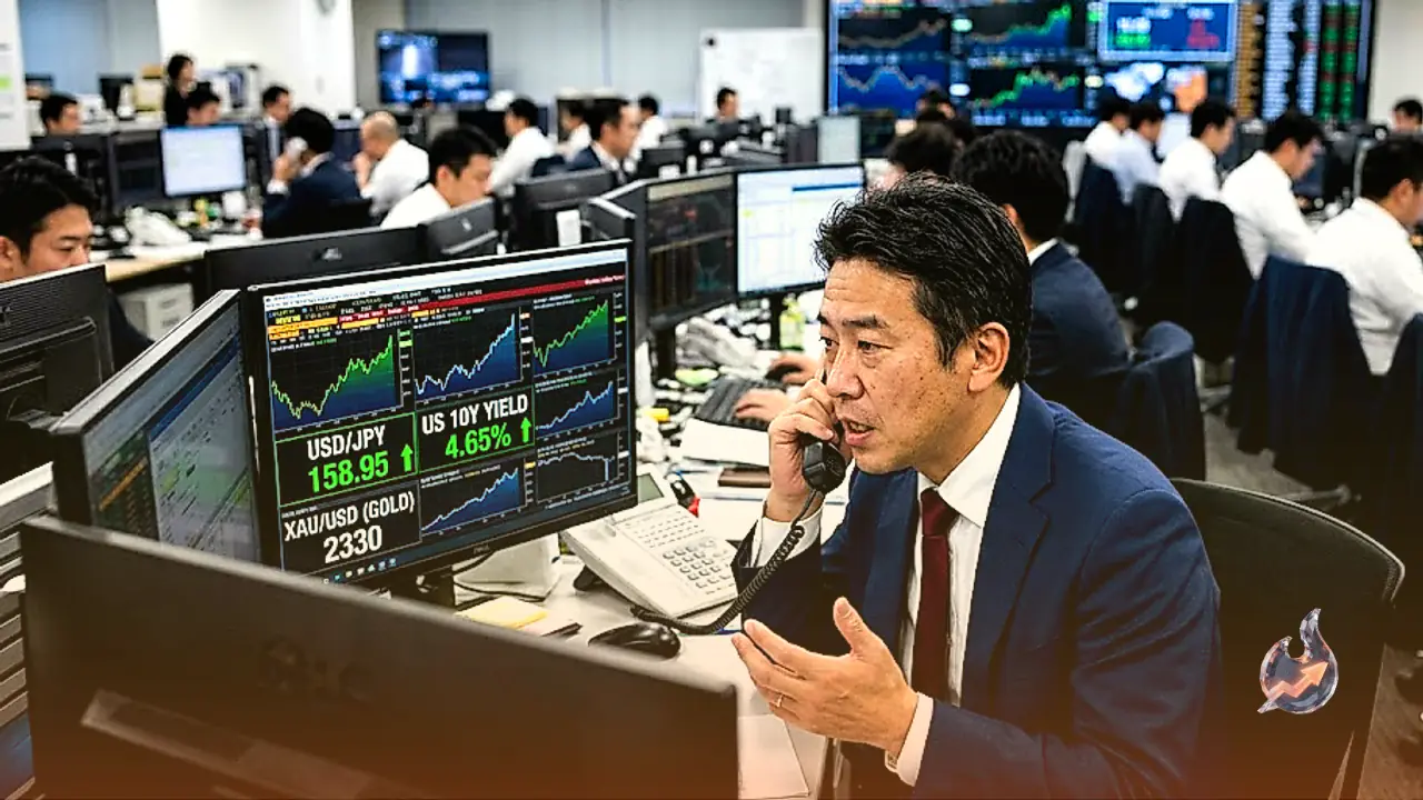 अमेरिकी बॉन्ड यील्ड में तेजी से USD/JPY 159 के करीब, जापानी येन में गिरावट जारी