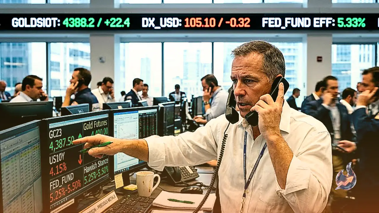 Gold Pushes Toward $4,400 as Retreating Treasury Yields Counter Hawkish Fed