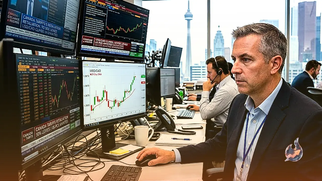 US-Canada Tariff War Drives USD/CAD Toward 20-Day EMA as Ottawa Responds With 50% Levies