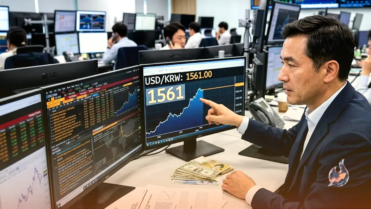 Won Settles Into a Holding Pattern as the Dollar's Climb Runs Into a Wall at 1561