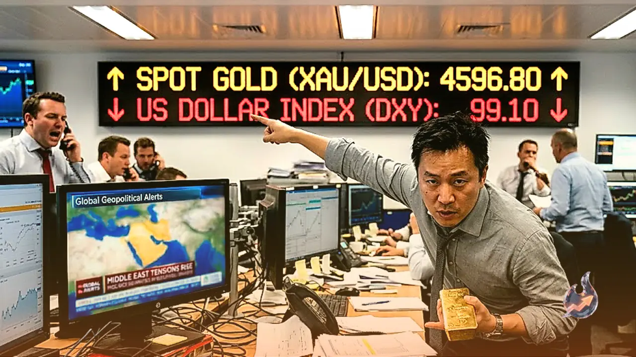 Gold Hits New Peaks Near $4,597 as US Dollar Slumps and Geopolitical Risks Surge