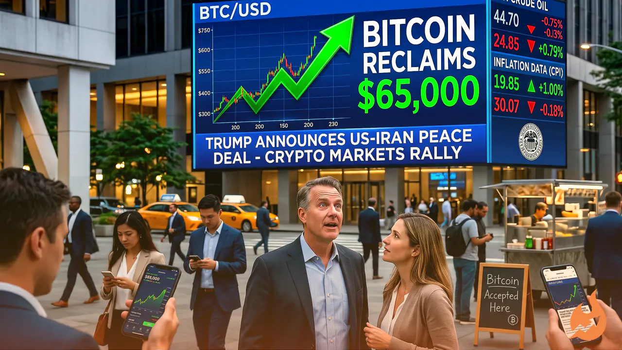 Bitcoin Reclaims $65,000 on Trump's US-Iran Peace Deal — But Can the Rally Hold?