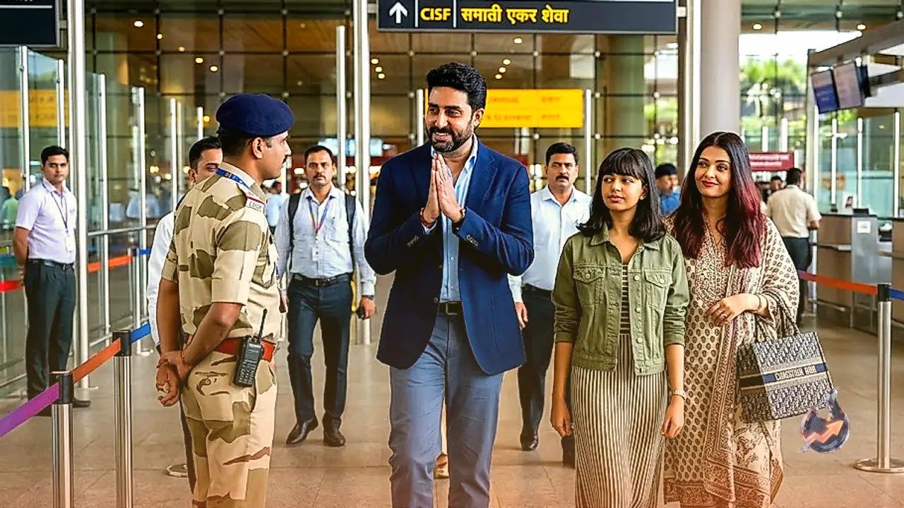 Bachchan Family Returns From US as Aaradhya’s Confident Walk and Abhishek’s Humble Gesture Win Hearts at Mumbai Airport