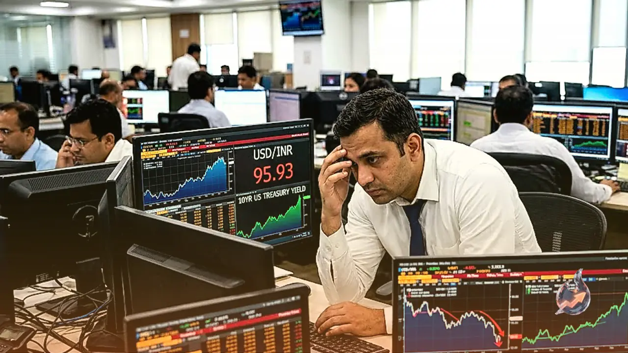 Indian Rupee Weakens Toward 95.93 as US Treasury Yields Climb to Two-Decade Peak of 5.31%