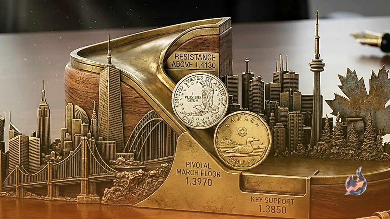 Loonie Fights Back as USD/CAD Slides Toward a Pivotal March Floor at 1.3970