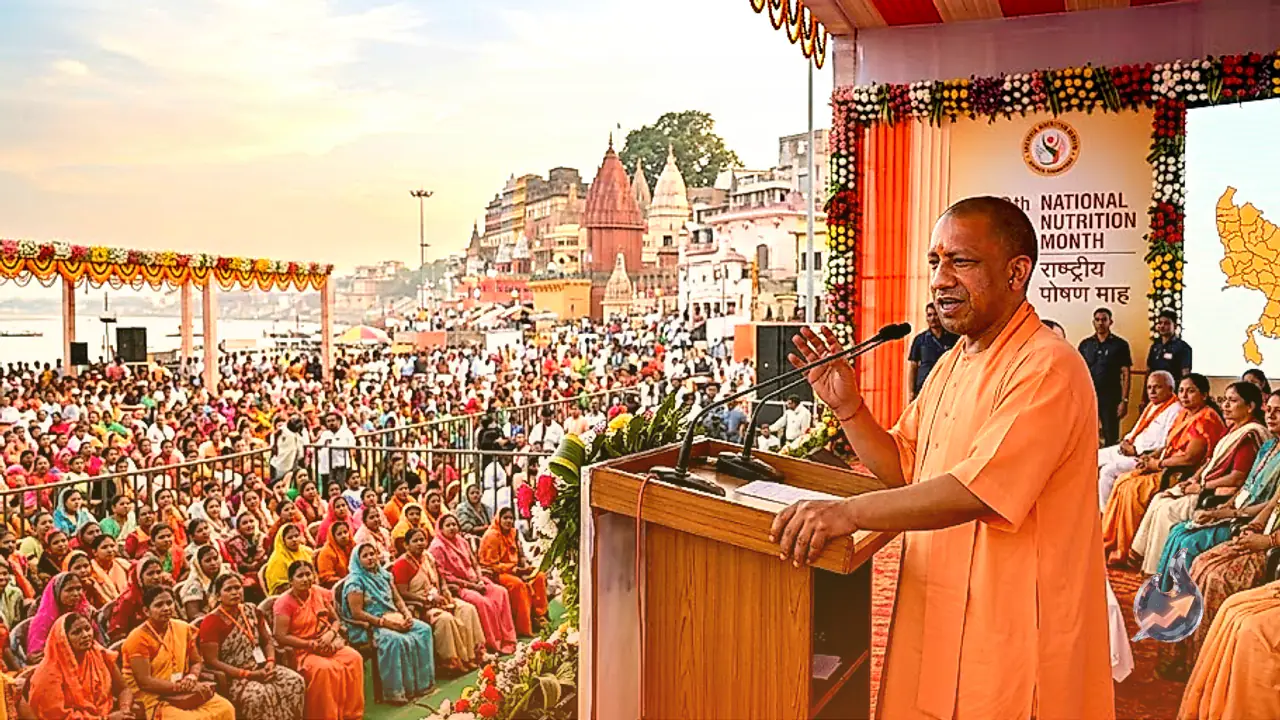 Chief Minister Yogi Adityanath Outlines Transformation of Over 70,000 Anganwadi Centers at Varanasi National Nutrition Month Event