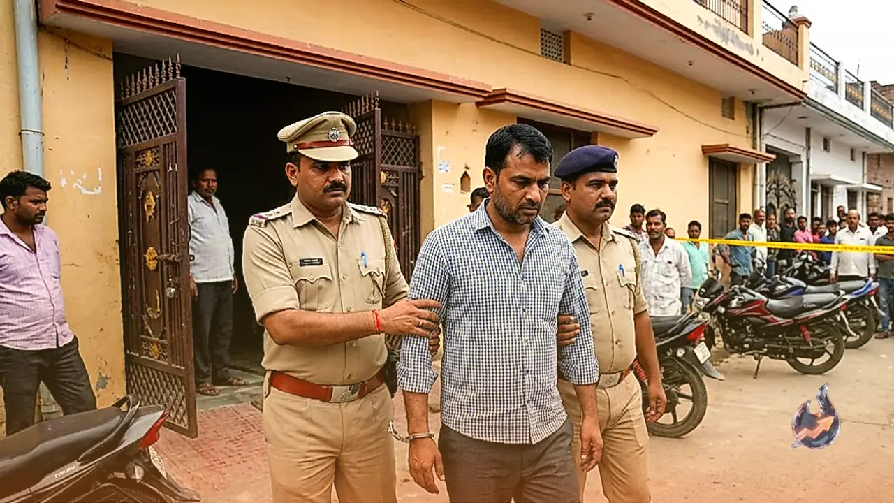 Teacher Taken Into Custody Following Wife's Suspicious Death in Fatehpur, Police Uncover False Falling Story